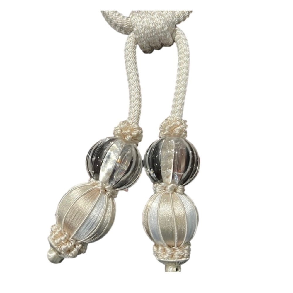 Curtain tiebacks.